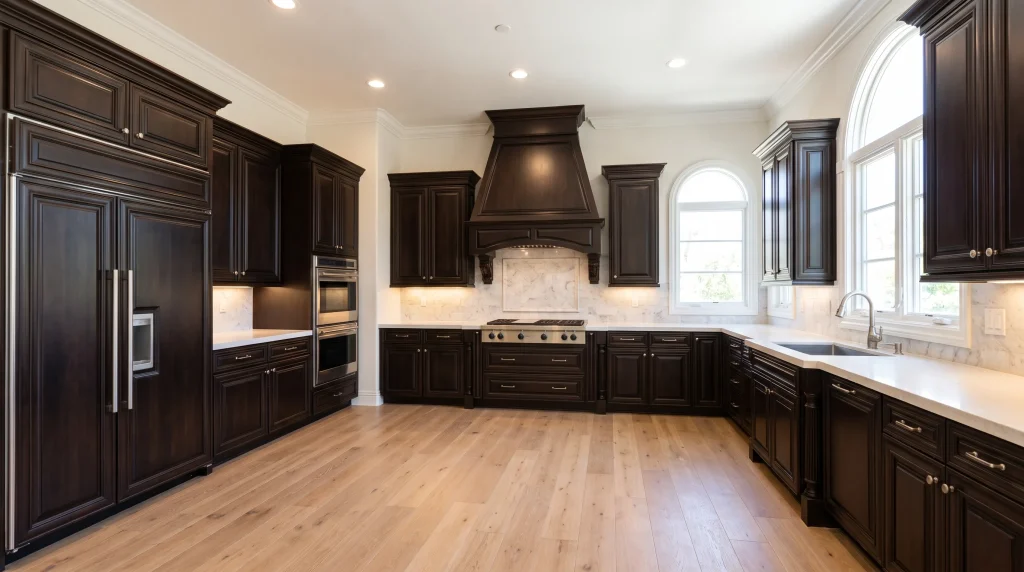 Espresso raised panel cabinets installers in Los Angeles