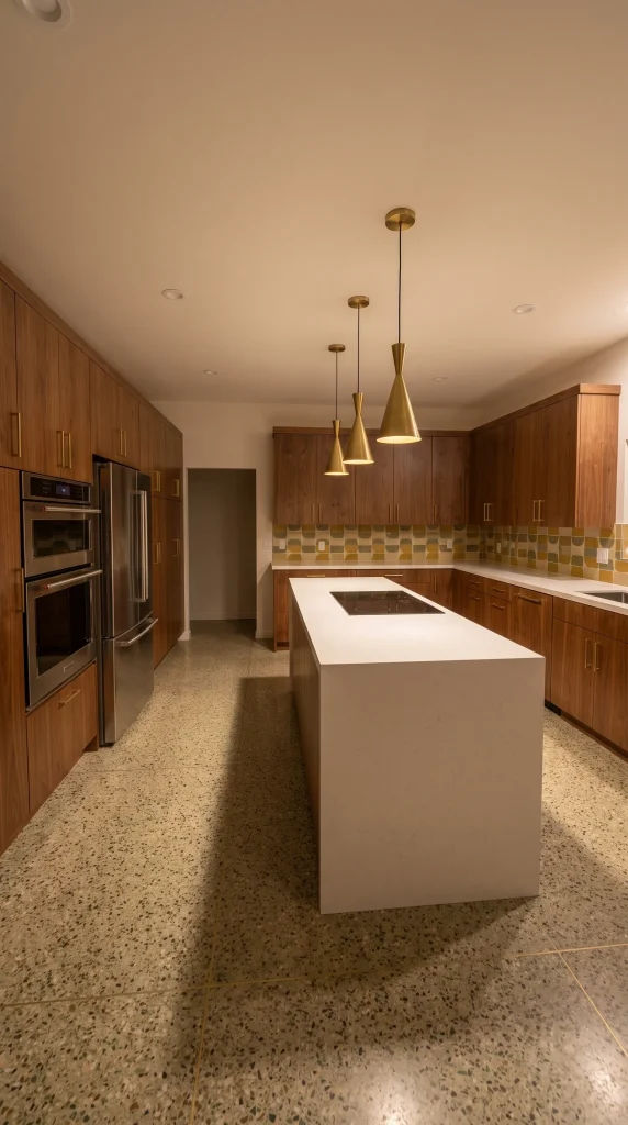Mid-Century modern kitchen style very unique in Los Angeles