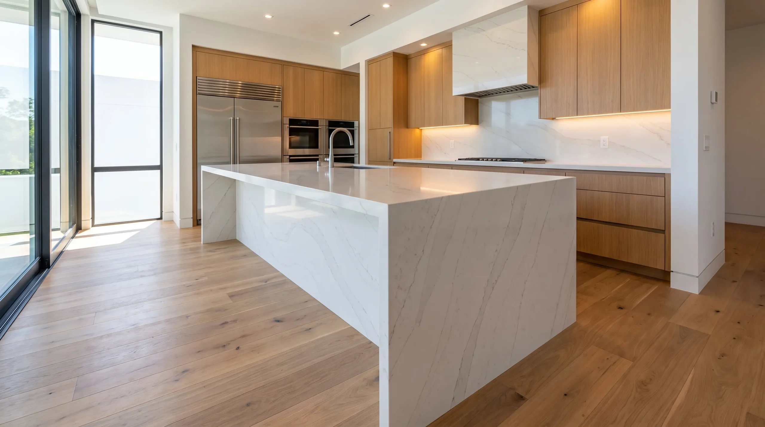 Quartz Kitchen Island Installation service in Los Angeles